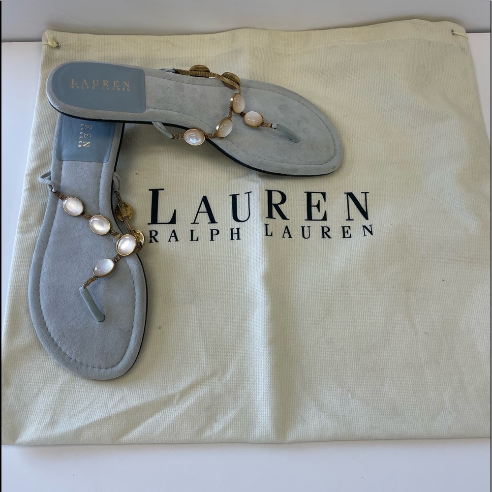 LAUREN Ralph Lauren open toe slip-on